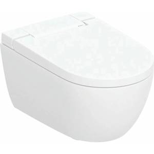 Geberit Окачена тоалетна чиния с капак с плавно затваряне и функция биде Geberit AquaClean Alba (146.350.01.1)