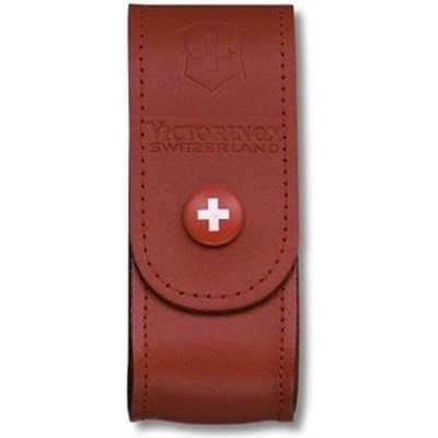 Victorinox Belt leather red – Zboží Mobilmania