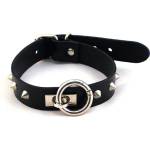 Rouge Garments O-Ring Thin Studded Collar Black