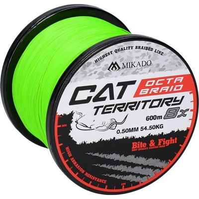 Mikado šnúra Cat Territory Octa Braid žltá 600m 0,40mm 39,8kg