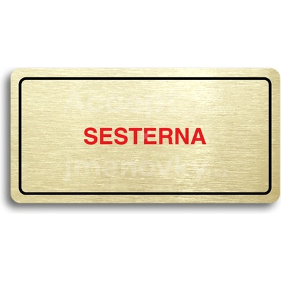 ACCEPT Piktogram SESTERNA - zlatá tabulka - barevný tisk