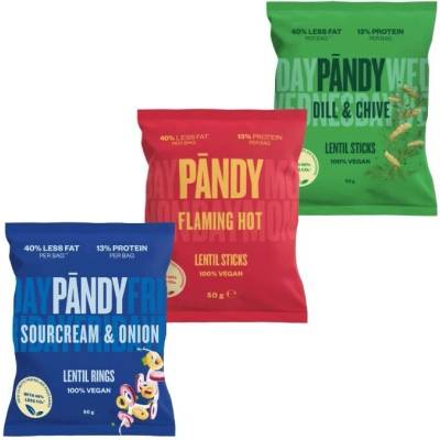 Pandy Lentil Snacks mix příchutí 150 g