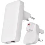 EMOS Адаптер за пътуване със сменяеми приставки USB GaN 100-250V (EMS1510)