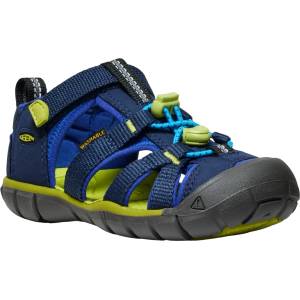 KEEN Детски сандали Keen Kids Seacamp II CNX Sandals - Naval Academy / Chartreuse - размер 30 (EU) (702-0206-6615)