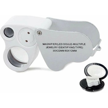 Verk 09110 Skladacia mineralogická lupa LED 30x/60x