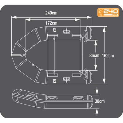 Fox Inflatable Boat 240 – Zboží Dáma