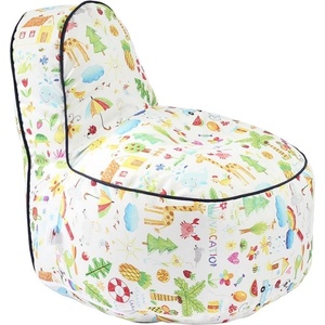 Pufrelax Пуф стол, 200л. , OK Junior, A Colourful World, Водоустойчив, Перящ се калъф, Пълнеж от Полистиролни перли, принт (PUF-G-OKJ-TEXP-LUC)