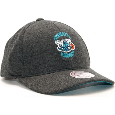 Mitchell & Ness Sweat Charlotte Hornets Black Snapback černá tyrkysová