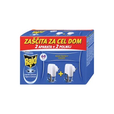 Raid Електрическа течност против комари с аромат на евкалипт, пълнител, 36 ml