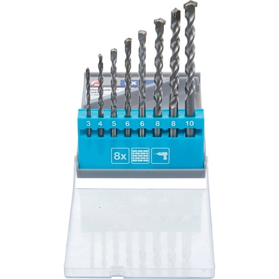 Vrtáky do zdiva BGS 50806 pr. 3 až 10 mm. Sada 8 ks