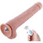 HiSmith HSA69 Extra-Length Silicone Vibrating Dildo KlicLok 11.8" Skin