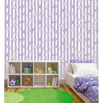 DIMEX ART s. r. o Луксозна флизелинова тапета лилави коне