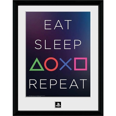 GBEye PLAYSTATION - Framed print "Eat Sleep Repeat" (30x40) (GBEYE-PFC3234)