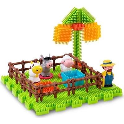 Spiky Plastové kostičky Farma, 22 ks