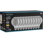 Mexen Vintis 10x крушка с нажежаема жичка LED E27, G95, 4W, Топла - 2700K, 300 lm, дим (L157-E27-0427-70x10)