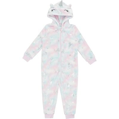 Miso Пижама Miso Girls Unicorn Foil Print Onesie - White