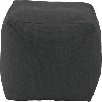 Image 1 of PUFRELAX Пуф, 130л. , Табуретка Куб XL - Eerie Black, Перящ се калъф, Гама Premium, Пълнеж от Полистиролни перли (PUF-G-CXL-PT-ERBL)