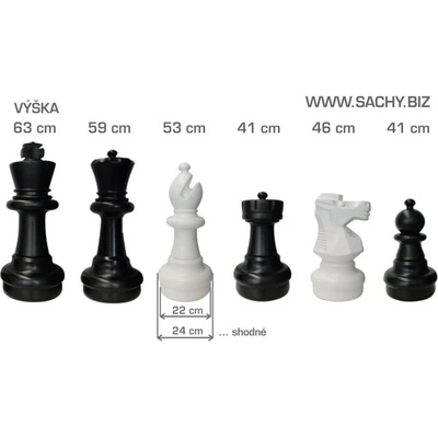 ECI Náhradní šachová figura pro zahradní šachy 63 cm deLuxe – Sleviste.cz