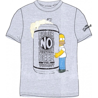 Homer Simpson pánské tričko šedé
