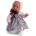 Asi Dolls Кукла Asi Dolls - Бебе Лея, с рокля на сини цветя и голяма кафява панделка, 46 cm (186380)