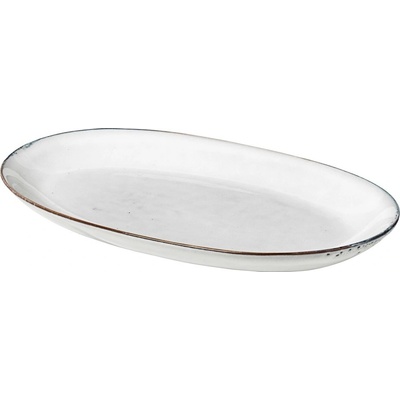 Broste Oválný talíř NORDIC SAND 30cm pískový