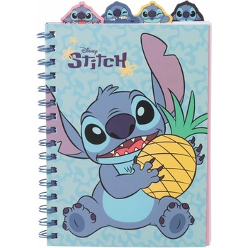 Erik Тефтер Erik Disney: Lilo & Stitch - Stitch, със спирала, формат A5 (PNE03)