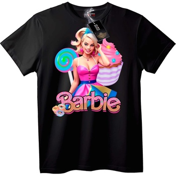 NOONEBRAND Тениска Barbie сладки лакомства - S, White