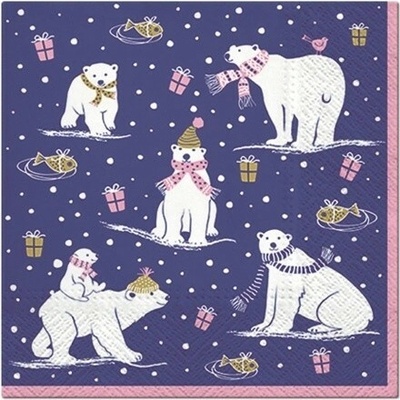 PAW SDL013800 Arctic Pack servítky 3V vianočné 20ks 33x33cm