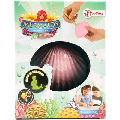 Toi Toys Комплект за разкопки Toi Toys - Русалка, светещ в тъмното, асортимент (35952A)