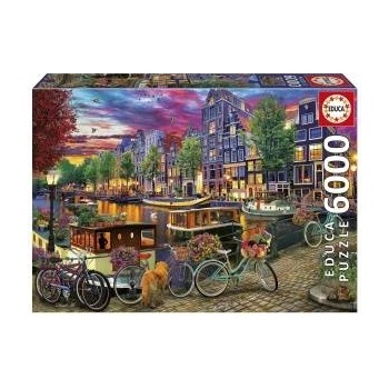 Educa Пъзел Educa Bicicletas en Ámsterdam 6000 Части