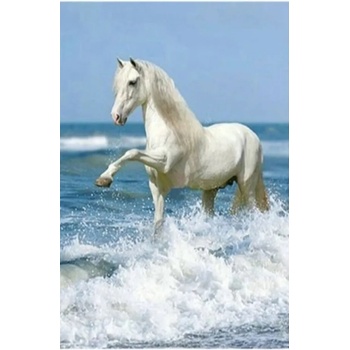 Image 1 of Бял кон 30/40 см