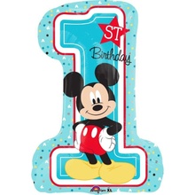 Amscan Fóliový balónik Mickey 48 x 71 cm číslo jedna