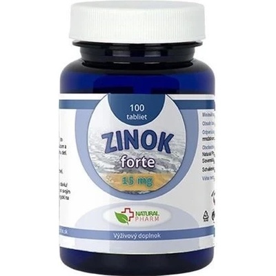 Natural Pharm Zinok Forte 15 mg 100 tabliet