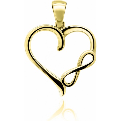 Brilio Silver Stylový pozlacený přívěsek PT06Y