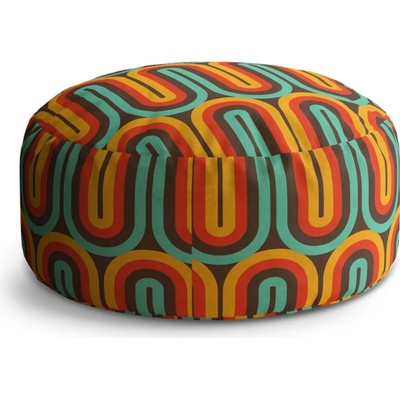 Sablio Okrúhly taburet Circle Retro vlny: 38x48 cm