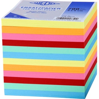 WEDO Кубче хартиено Wedo 90/90мм 700 листа цветно