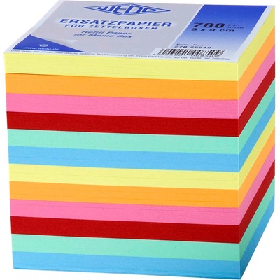 WEDO Кубче хартиено Wedo 90/90мм 700 листа цветно