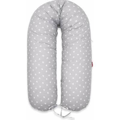 SCAMP Dojčiaci vankúš Little Heart White Gray