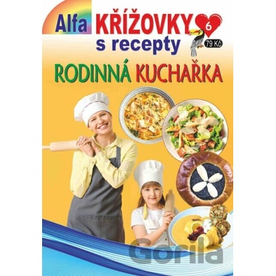 Křížovky s recepty 6/ Rodinná kuchařka Alfasoft 2025