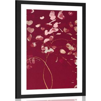 Plakát s paspartou větvička lásky - 60x90 no frame