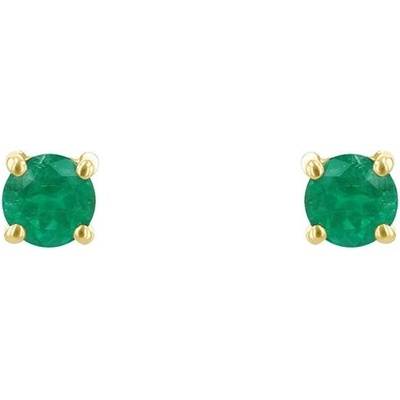 Eppi Náušnice so smaragdmi s výberom veľkosti Dalia E45674