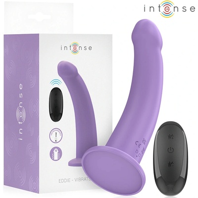 Intense Eddie Vibrator with Suction Cup & Remote Control Purple