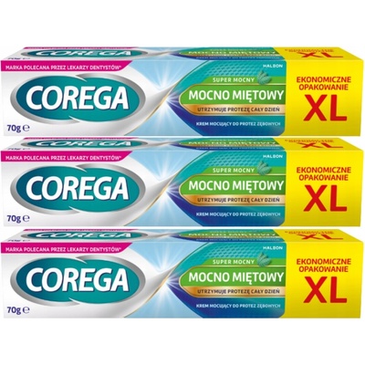 Corega Fixační přípravek super silný mátový 210 ml