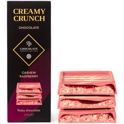 DP chocolate Tabuľka Creamy Crunch Malinová s kešu orechmi 100 g