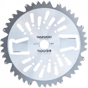 Daewoo Диск за моторна коса daewoo dacbwp-40, 255 мм, 40 зъба (dacbwp-40)
