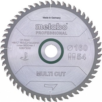 Metabo (Аccessories) Диск за циркуляр 190x2.2x30 mm - 56 зъба FZ/TZ, 8° pos (628077000)