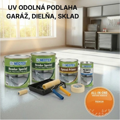 IZOLUJ.TO Zostava: Odolná garáž a domáca dielňa svetlosivá 30 m² – PREMIUM (All-in-One s náradím)