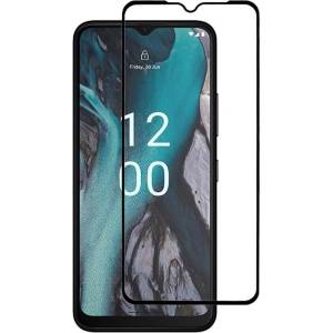  Удароустойчив стъклен протектор за Nokia C22 - с черна рамка