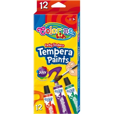 Colorino Temperové barvy v tubě 12 ml, 12 barev