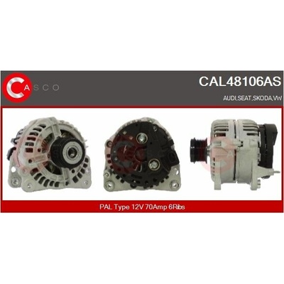 ALTERNATOR 12V 70A CAL48106AS